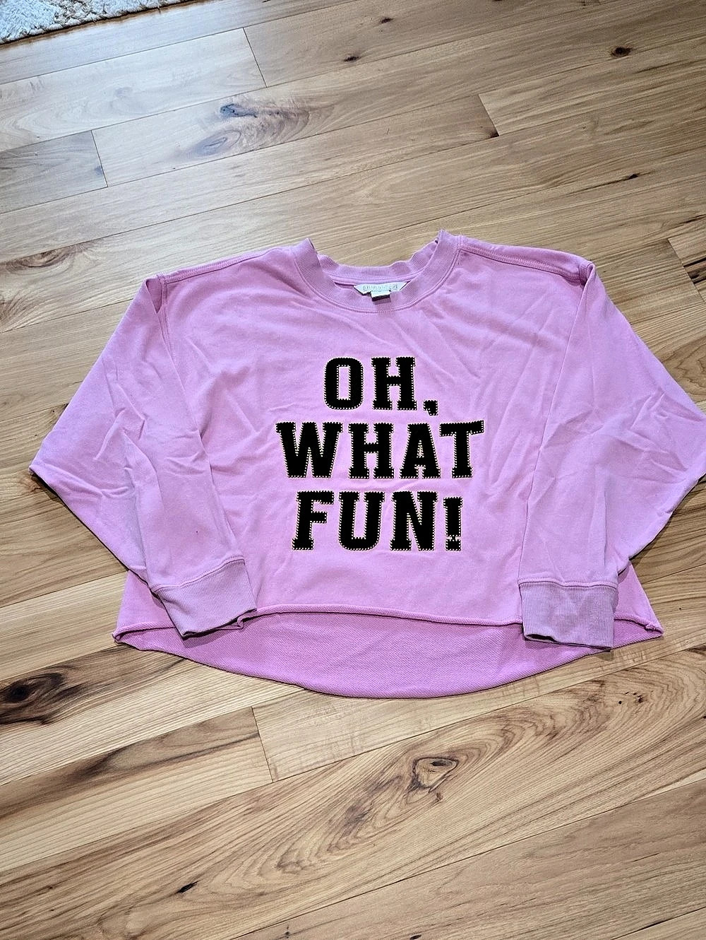 Shiraleah Oh What Fun Lounge Sweatshirt Pink Small